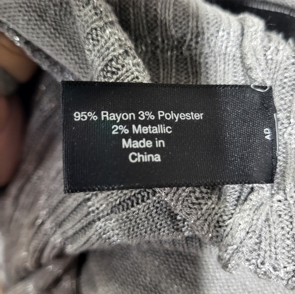 Lane Bryant Metallic Striped Cropped Sweater - Picture 11 of 11